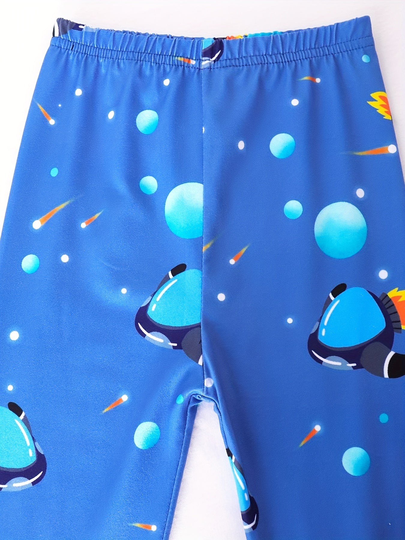 Kid's 2pcs Pajamas Astronaut Space Print Loungewear PJ Set