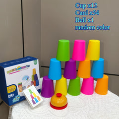 Stacking Cups Sensory Toy for Boys and Girls - Interactive Tabletop Game