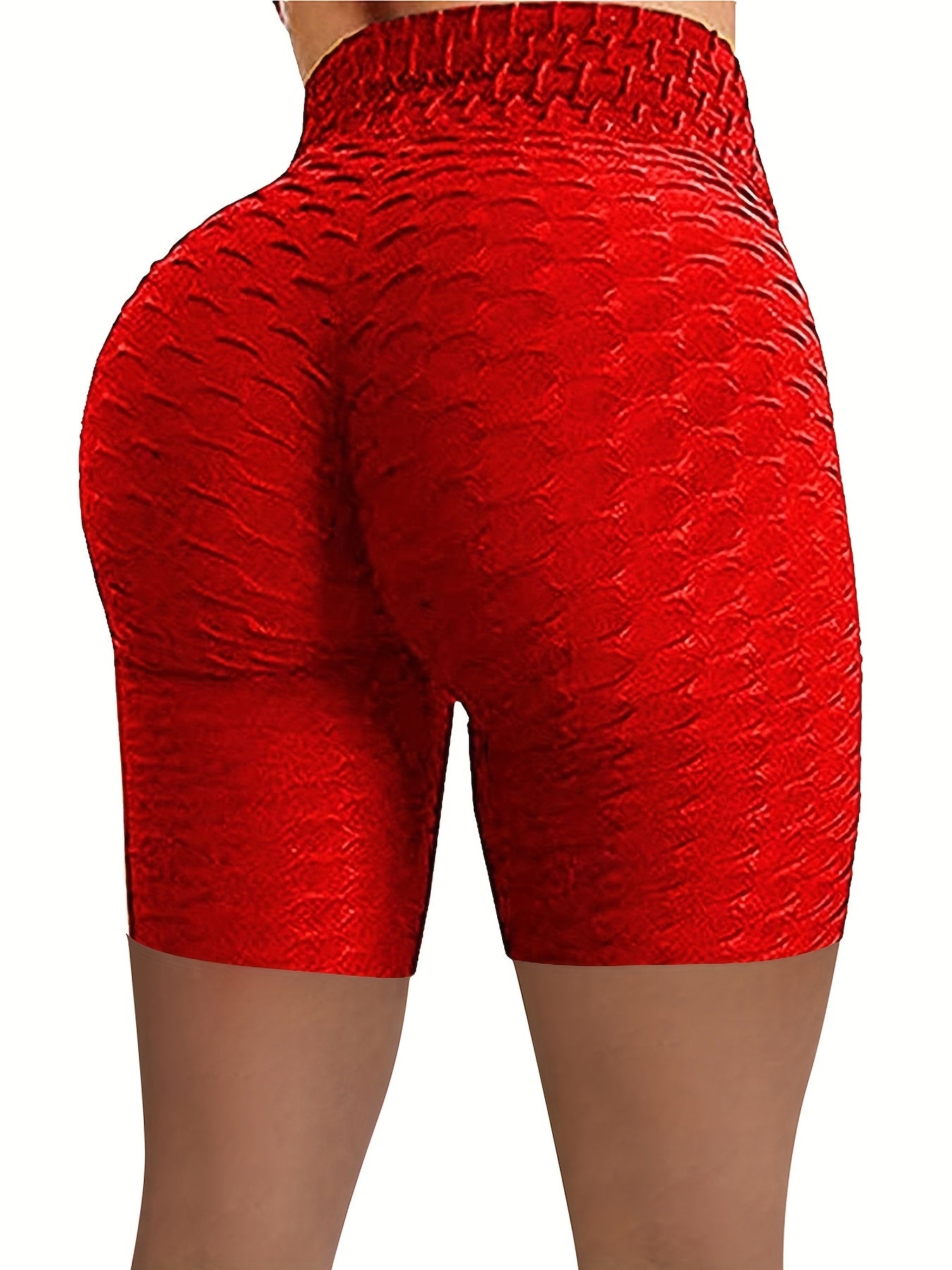 Y2K Solid Skinny Shorts Lifting High Waist Yoga Shorts