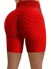Y2K Solid Skinny Shorts Lifting High Waist Yoga Shorts