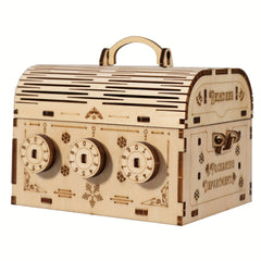 3D Wooden Puzzle DIY Treasure Box Model Building Kits