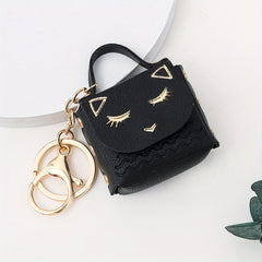 Kitten Coin Purse Keychain For Girls