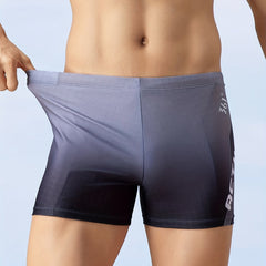 Men's Gradient Boxer Sports Swimming Trunks Beach Shorts
