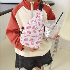 Kids Strawberry Bunny Crossbody Bag for Outings