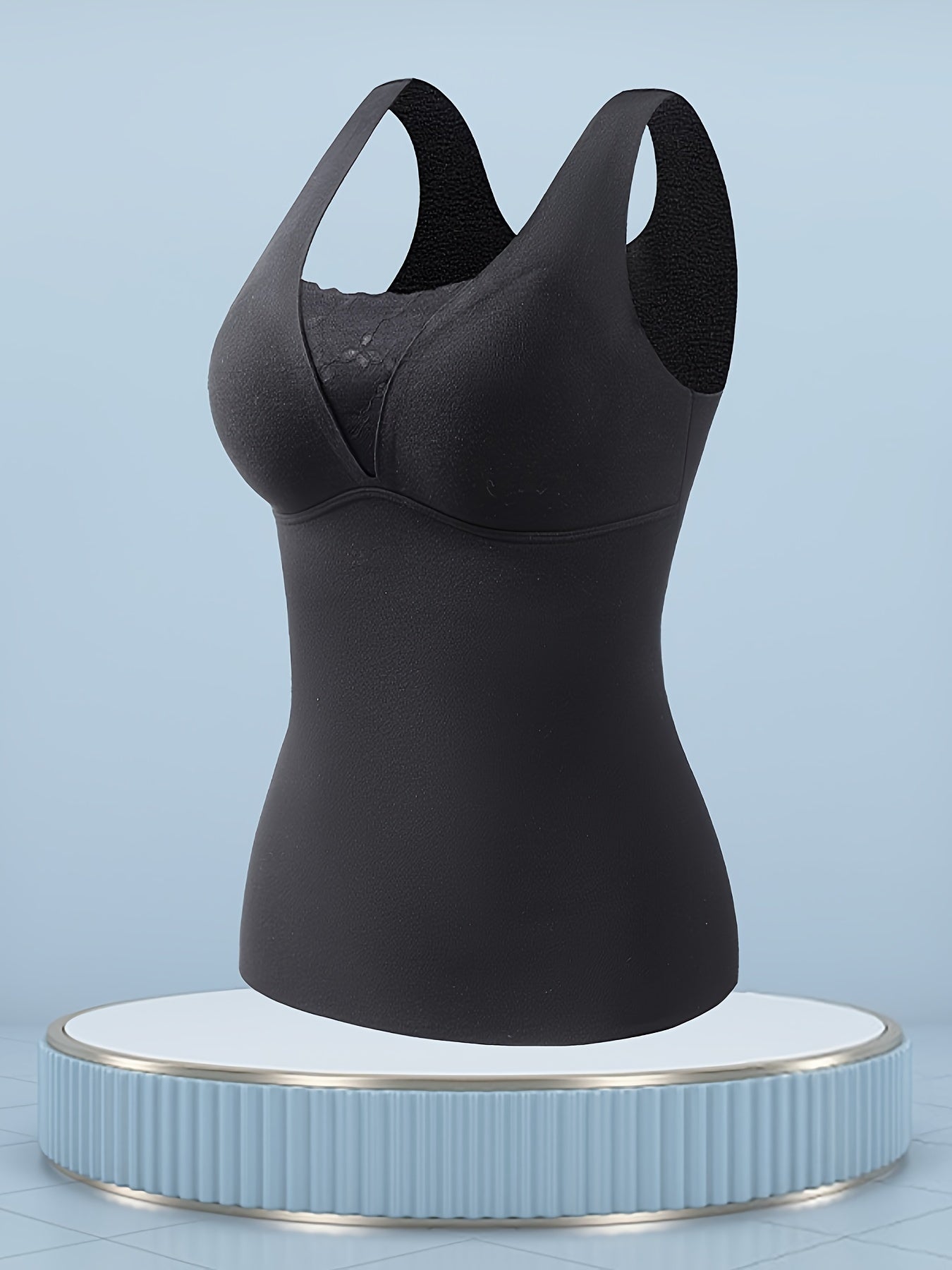 Lace Thermal Underwear Sleeveless Top Soft & Comfortable Women's Lingerie