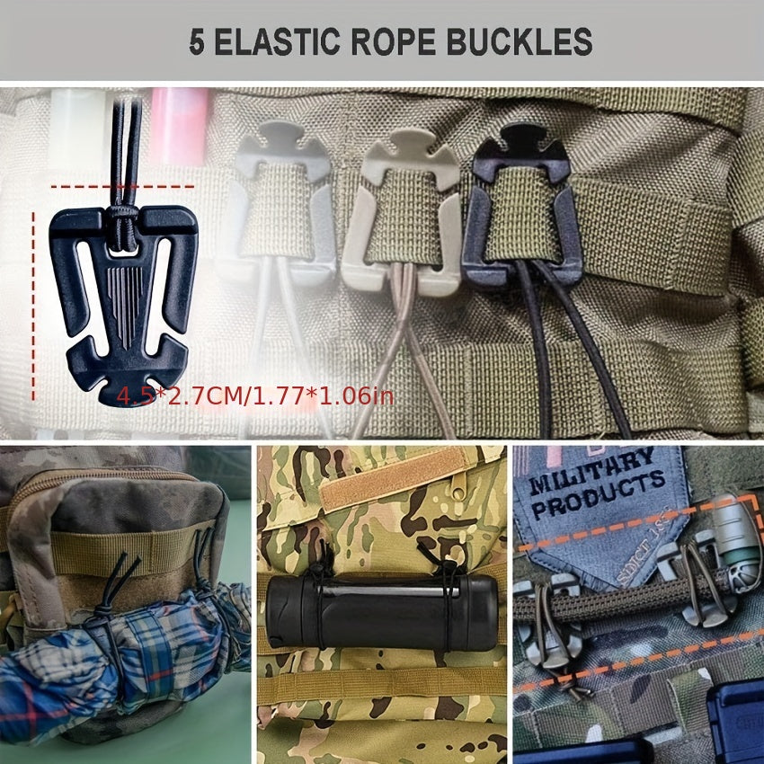 42pcs Tactical Clips for Outdoor Adventures Secure Buckle Mountain