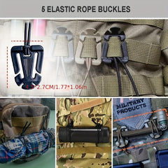 42pcs Tactical Clips for Outdoor Adventures Secure Buckle Mountain
