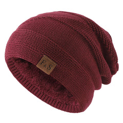 Men's Winter Casual Fleece Knit Pullover Hat
