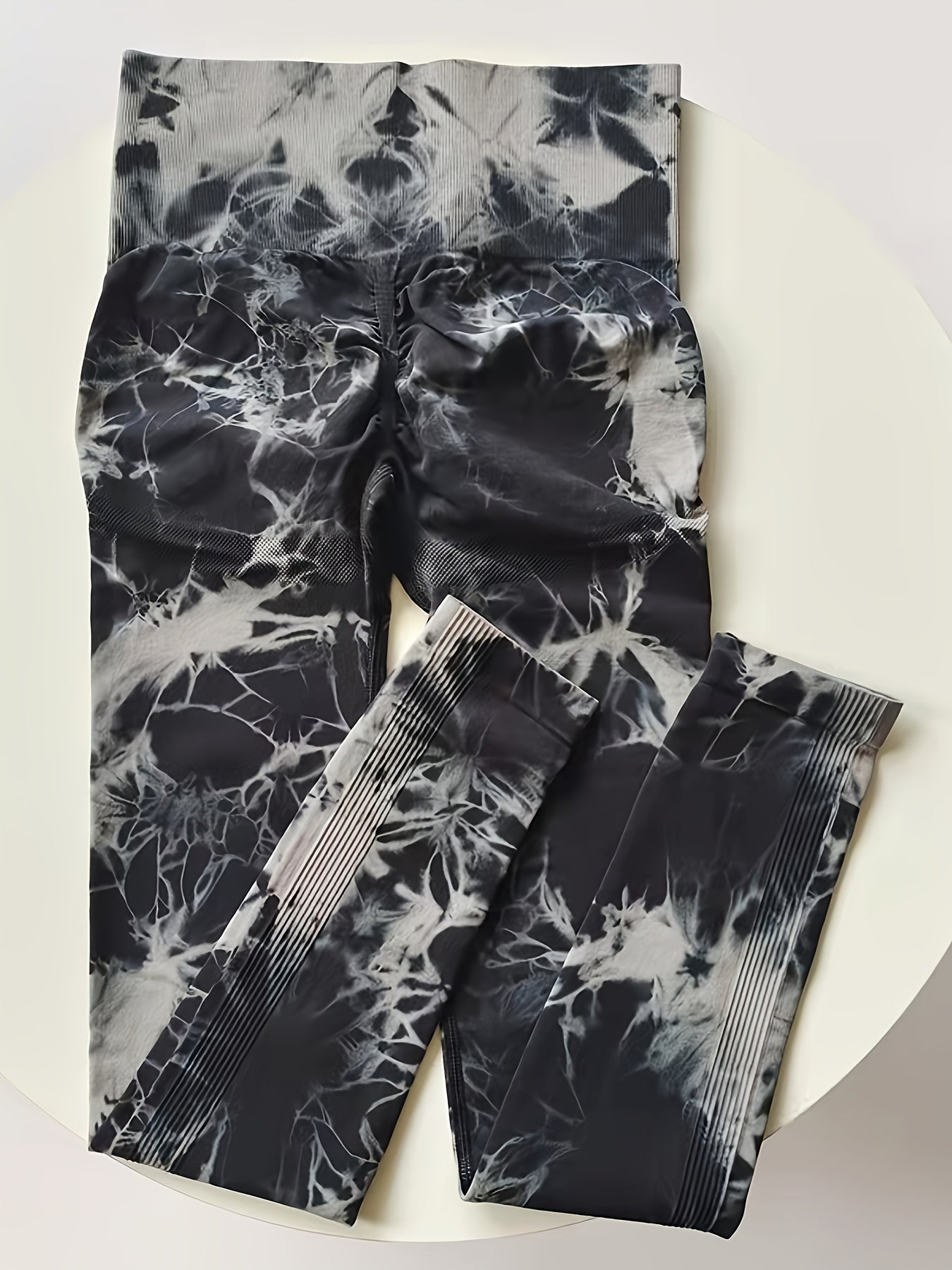 Tie Dye Yoga Leggings High Waist Stretchy Fitness Workout Gym Sports Pants