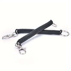 Telescopic Plastic Spring Lanyard Keychain