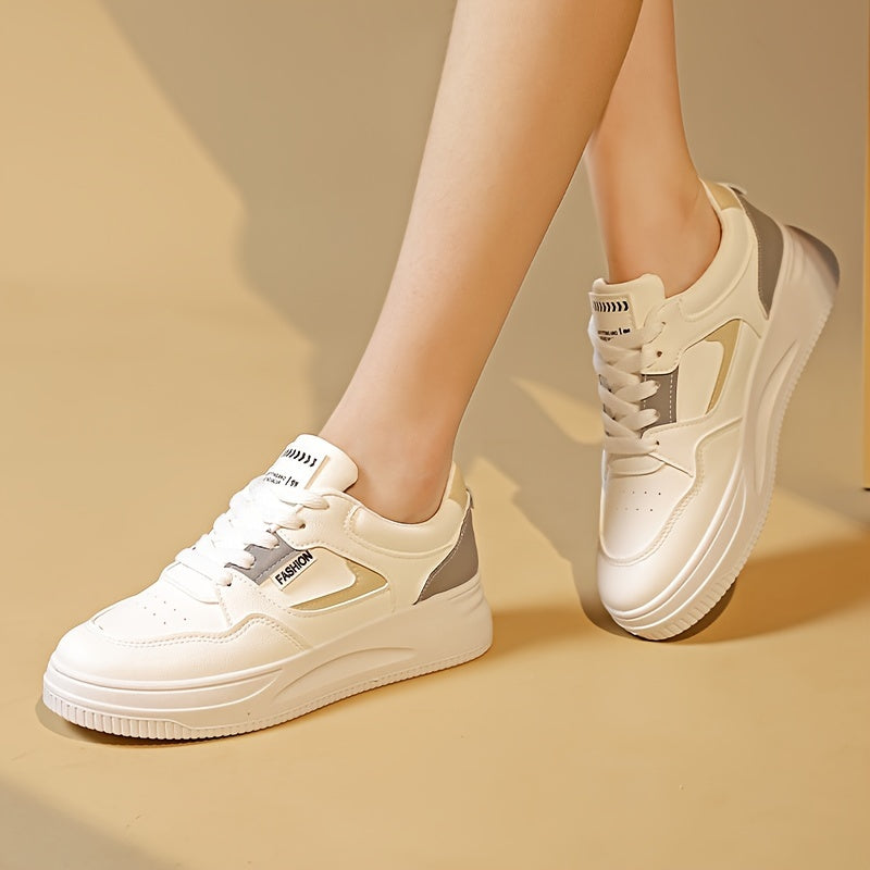 Women's Casual Skate Shoes Low Top Lace Up Shoes