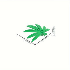 Colorful Leaf Shaped Building Blocks for Educational Play