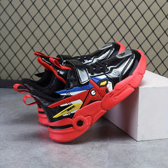 Boys Casual Cartoon Low Top Sneakers Lightweight Anti Slip Outdoor Shoes