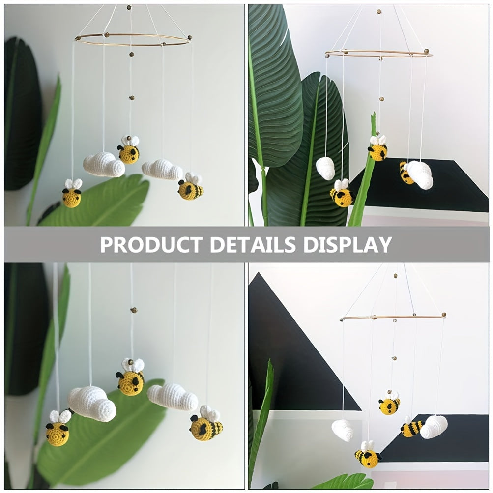 Hand Woven Crib Mobile with Cloud Bee Toys