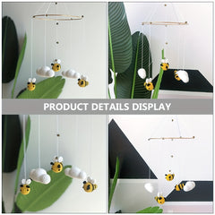 Hand Woven Crib Mobile with Cloud Bee Toys