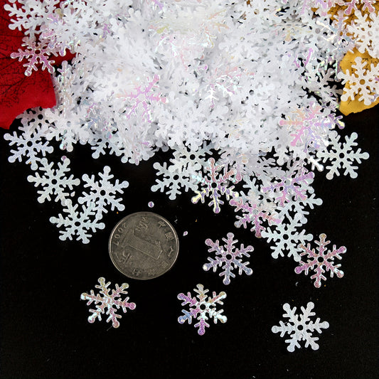 Winter Christmas Glitter Snowflake Confetti Pack - Wedding Party Birthday Decor