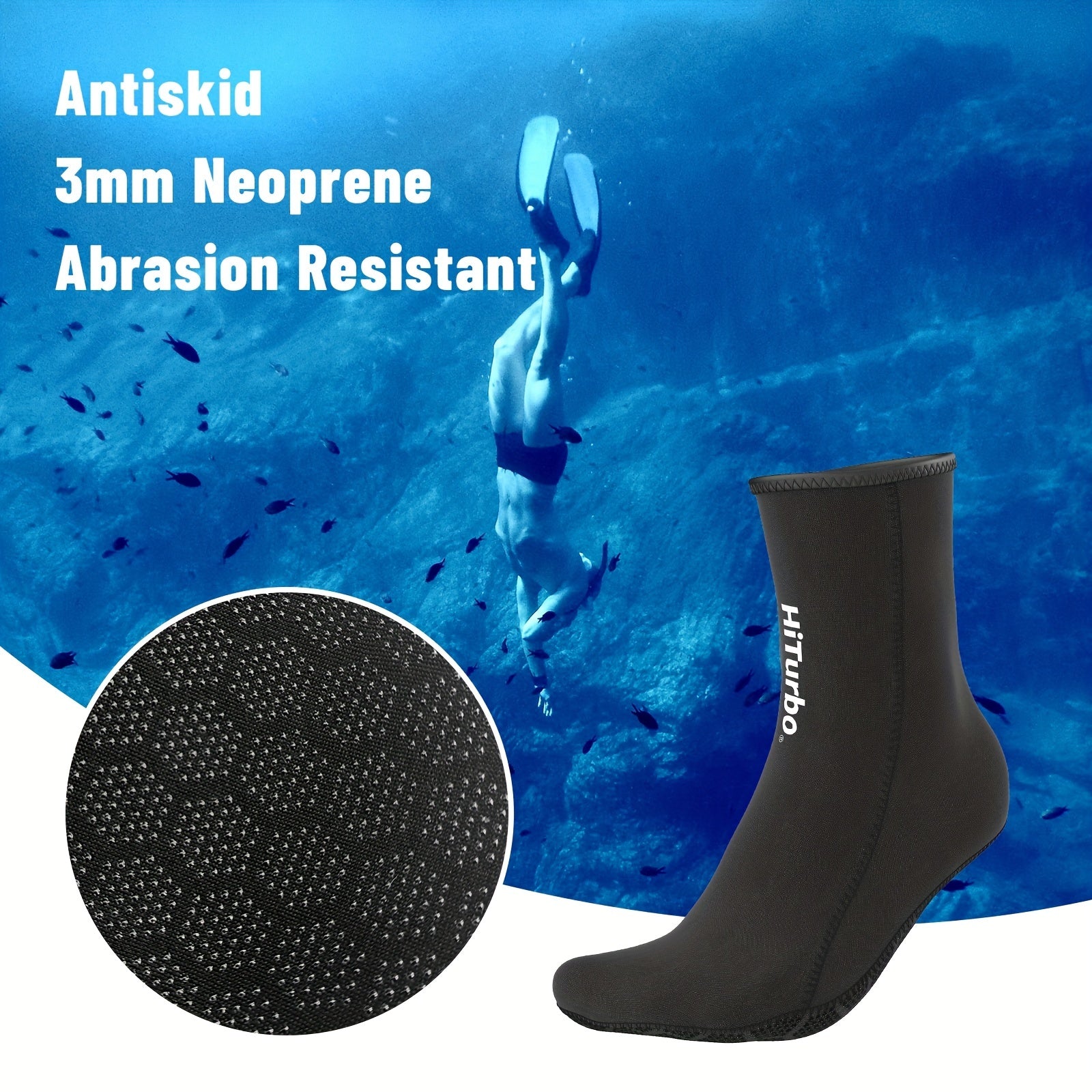 Neoprene Diving Socks for Men & Women Anti Slip Beach Shoes