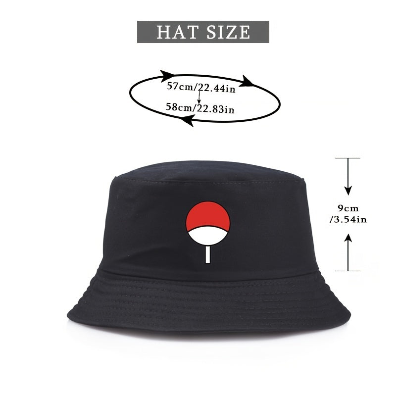 Cartoon Print Bucket Hat UV Protection Fisherman Cap