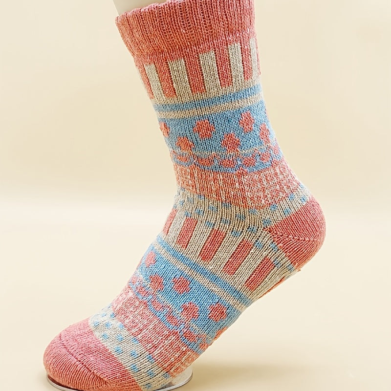 Men's Thick Fleece Socks for Winter, 5 Pairs