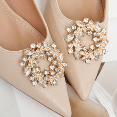Crystal Flower Shoe Clips - Wedding High Heels Decoration
