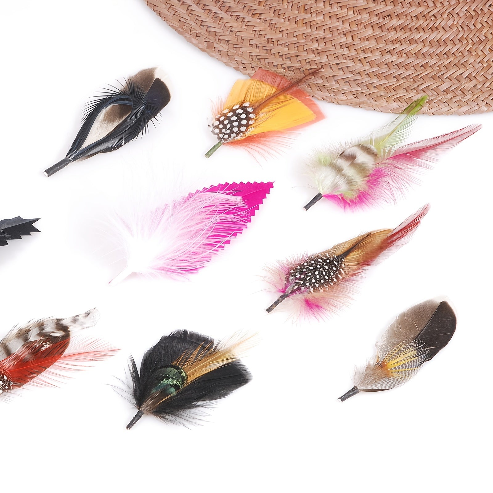 Feather Hat Accessories Unisex