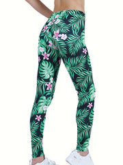 Sexy Camo Print Leggings High Waist Slim Fit Bottoms