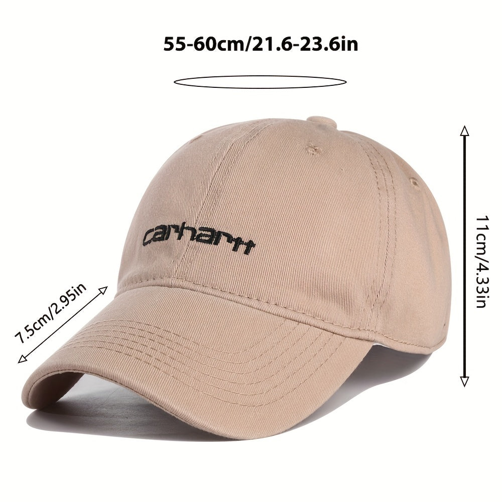 Classic Letter Embroidery Baseball Cap Solid Golf Dad Hats