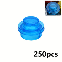 250pcs Building Blocks Plate Round 1x1 Dot DIY Bricks Toy