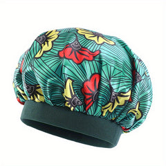 Baby Silky Sleep Cap African Print Satin Bonnet Turban Chemo Hat For Kids