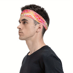 Vibrant Tie Dye Headband for Sports & Casual Wear - Thanksgiving & Halloween