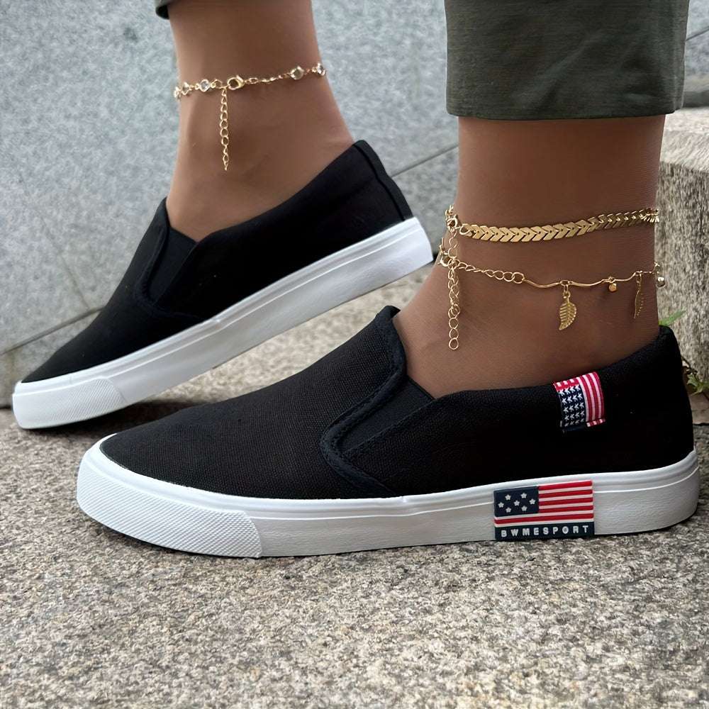 Men's Canvas Slip On Casual Shoes Low Top Classic