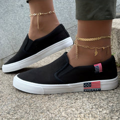 Men's Canvas Slip On Casual Shoes Low Top Classic