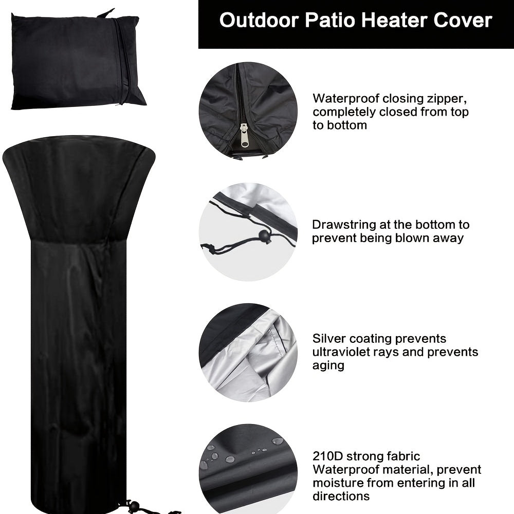 Outdoor Patio Heater Cover 210D Oxford Fabric Waterproof