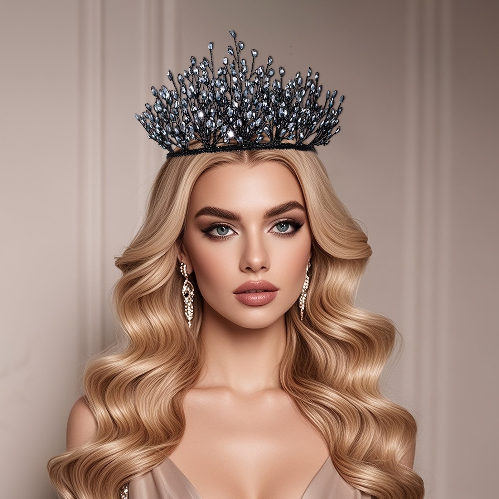 Vintage Crown Wedding Tiara for Bridal Party HP848