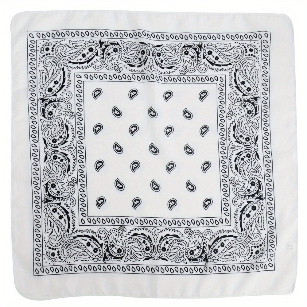 Paisley Bandana Hiphop Silk Scarf Shawl Wrap Head Wrap Bag Handle Charm Gift