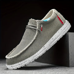 Men's Lace Up Non Slip Casual Shoes Low Top Sneakers