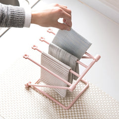 1pc Folding Vertical Desktop Storage Rack For Kitchen