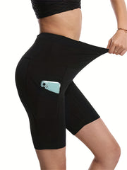 High Waist High Stretch Legging Shorts for Summer Workout - Butt Lifting