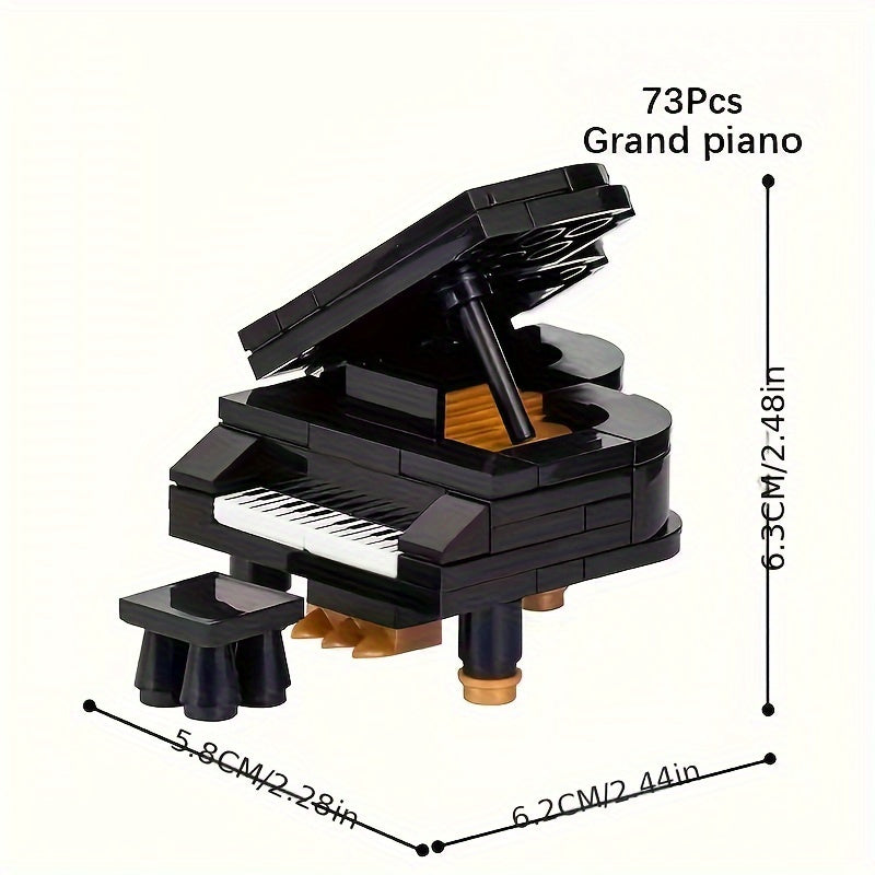 DIY Piano Building Blocks Set Educational Toy for Ages 6-8