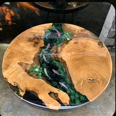Resin Charcuterie Board Mold Large Round Epoxy Table Mold for River Table