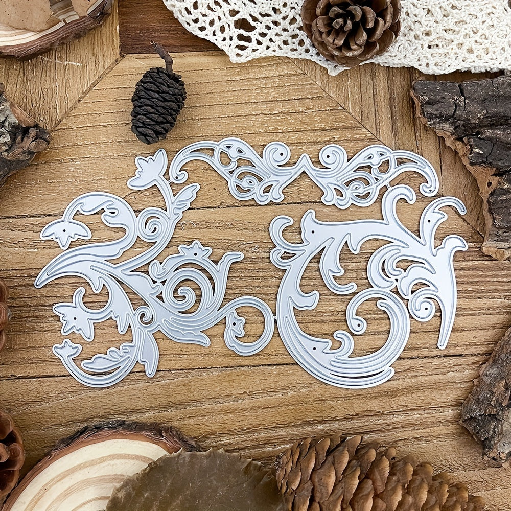 3pcs Retro Lace Flower Metal Cutting Dies Set for DIY Scrapbooking