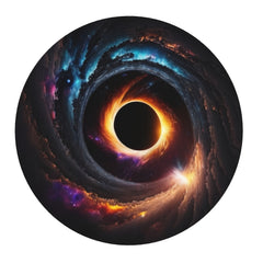 Cat's Eye or Star Style Round Mouse Pad, Sewn Edge, Office Necessary