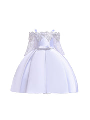 Off Shoulder Embroidery Princess Dress Ball Gown