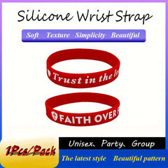 Colorful Team Trust Inspirational Silicone Bracelet
