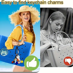 2pcs Key Holder Buckle Bag Insert Carabiner Key Chain Charm
