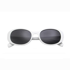 Chunky Oval Frame Retro Sunglasses