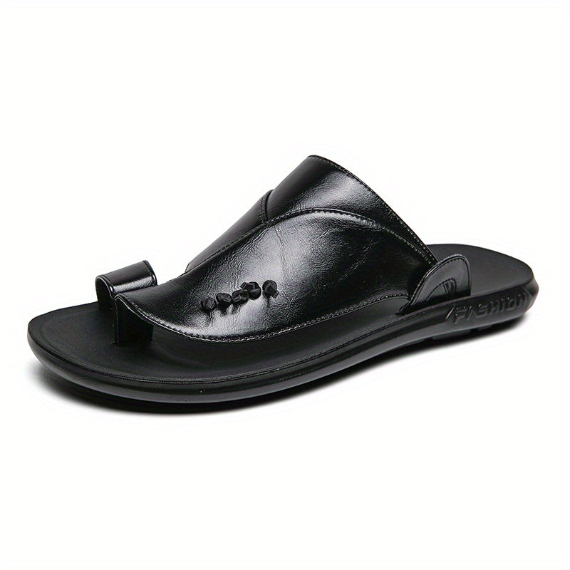Men's Open Toe Hook And Loop Sandals Non Slip Comfortable Beach Shoes Summer