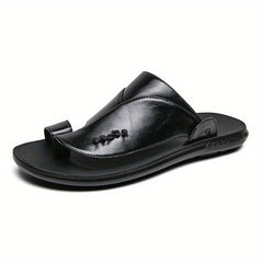 Men's Open Toe Hook And Loop Sandals Non Slip Comfortable Beach Shoes Summer