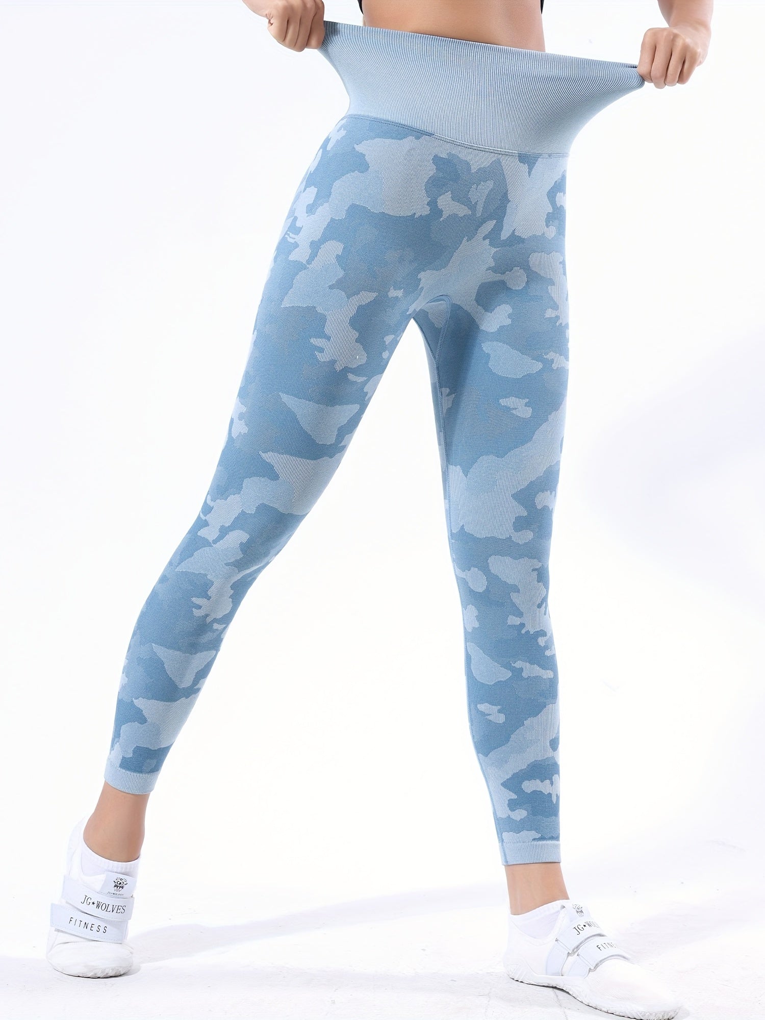 Camouflage Pattern Quick Dry Running Leggings Yoga Tight Women's Activewear