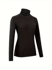 Women's Turtleneck Thermal Underwear Plush Top